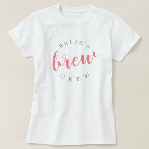 Cute Brew Crew Brewery Themed Bachelorette Party T-Shirt