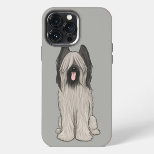 Cute Briard Cartoon Dog iPhone 13 Pro Max Case