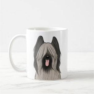 Cute Briard Cartoon Dog Pet Lover's Coffee Mug