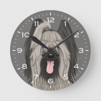 Cute Briard Dog Drawing