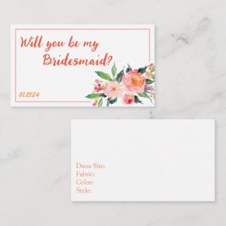 Cute Bridal Party Proposal Card