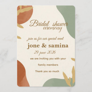 Cute bridal  Shower Invitation 