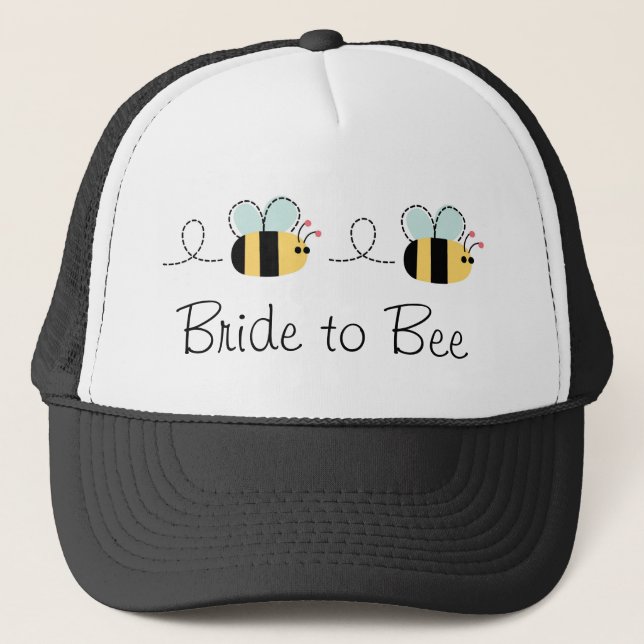 Cute bride to bee bumble bees hat (Front)