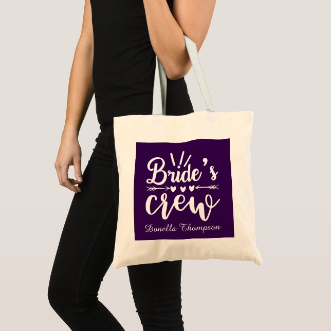 Cute Brides crew add name Tote Bag (Front (Product))