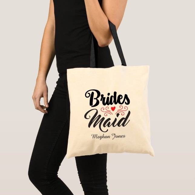 Cute Brides Maid add name Tote Bag (Front (Product))