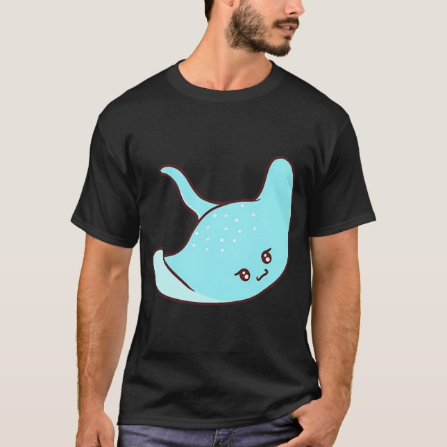 Cute bright blue stingray T-Shirt (Front)