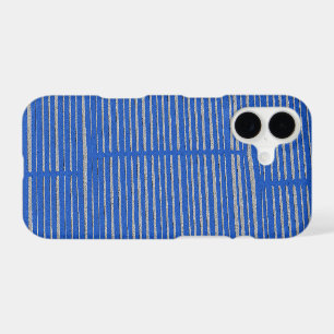 Cute Bright Blue Unique Modern Stripe Pattern Cool
