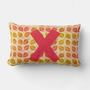 Cute Bright Fall Leaves Pattern Pillow