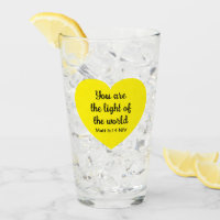 Cute Bright Yellow Heart Light of the World Bible