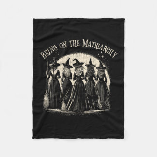 Cute Bring On The Matriarchy Halloween Kamala Wick Fleece Blanket