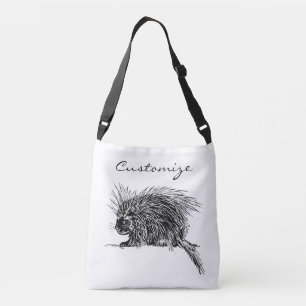 Cute Bristly Hedgehog Thunder_Cove Crossbody Bag