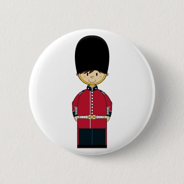 Cute British Royal Guard Badge (Front)