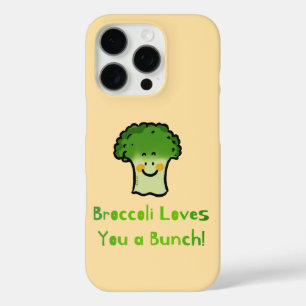 Cute Broccoli Pun Cartoon Design iPhone 16 Pro Case