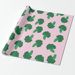 Cute Broccoli Wrapping Paper