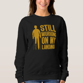 Cute Broken Leg For Men Women Knee Foot Surgery Re Sweatshirt