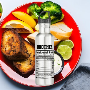 cute Brother word art facts 710 Ml Water Bottle