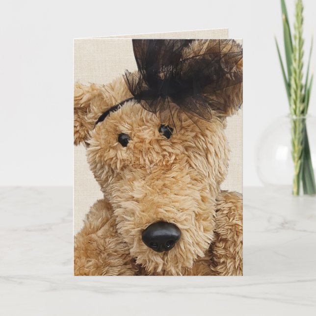 Cute Brown Bear Card (Front)