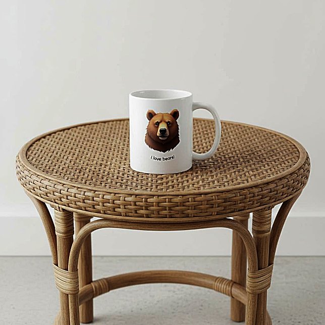 Cute Brown Bear coffee mug (Creator Uploaded)