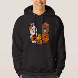 Cute Brown Bear Cony Bunny Rabbit Duck Pumpkin Hoodie
