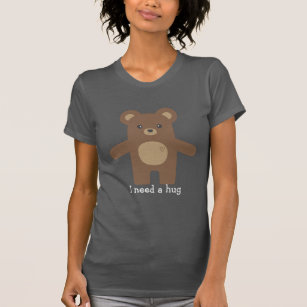 Cute Brown Bear Hug T-Shirt