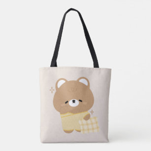Cute Brown Bear Tote Bag