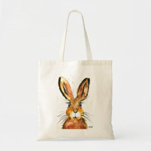 Cute brown bunny rabbit tote bag