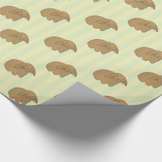 Cute Brown Bunny Wrapping Paper
