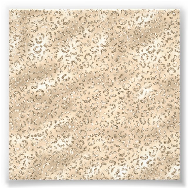 Cute brown Cheetah Leopard Skin Print Pattern (Front)