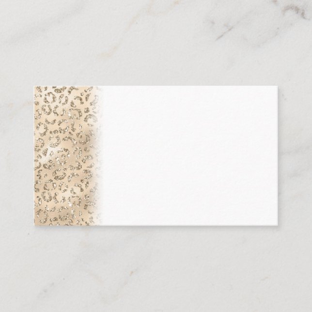 Cute brown Cheetah Leopard Skin Print Pattern Business Card (Front)