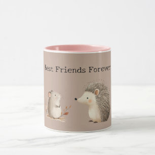 Cute Brown Cream Hedgehog Mouse Appreciation Mug