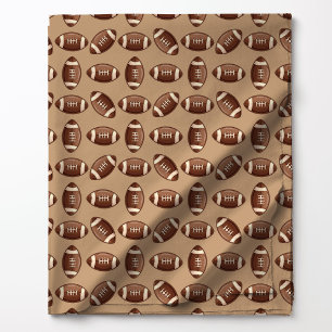 Cute Brown Football Pattern Fabric