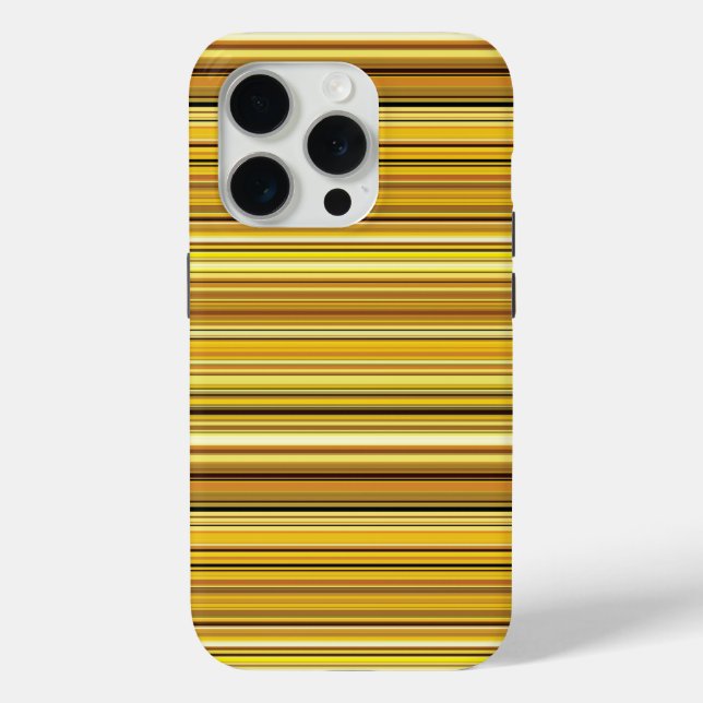 Cute brown golden stripes Case-Mate iPhone case (Back)