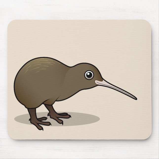 Cute Brown Kiwi from New Zealand Mouse Pad (Front)