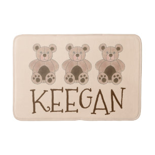 Cute Brown Plush Toy Teddy Bear Stuffed Animal Bath Mat