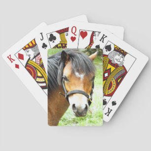 CUTE BROWN PONY PLAYING CARDS