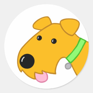 Cute Brown Puppy Dog  Sticker