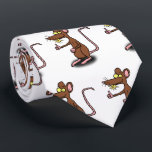 Cute brown rat thumbs up cartoon tie<br><div class="desc">This cute brown rat is giving the thumbs up on this cartoon button. Great for any rat lover!</div>