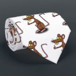 Cute brown rat thumbs up cartoon tie<br><div class="desc">This cute brown rat is giving the thumbs up on this cartoon button. Great for any rat lover!</div>