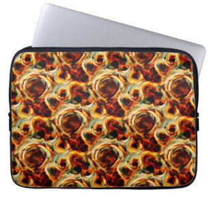 Cute brown seamless smudge pattern throw pillow lu laptop sleeve