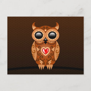 Cute Brown Sugar Owl Postcard