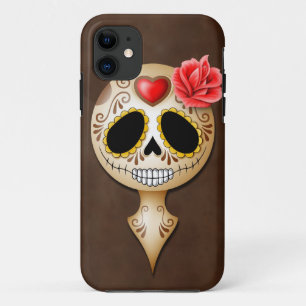 Cute Brown Sugar Skull iPhone 11 Case