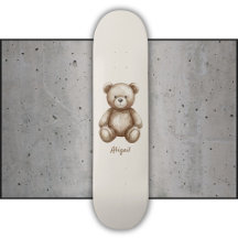 Cute Brown Teddy Bear and Name