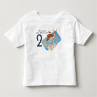 Cute Brown Watercolor Deer Rustic Birthday