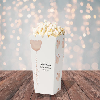 Cute brown we can bearly wait baby shower favour box