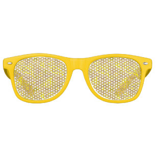 Cute brown yellow paisley pattern Case-Mate iPhone Retro Sunglasses