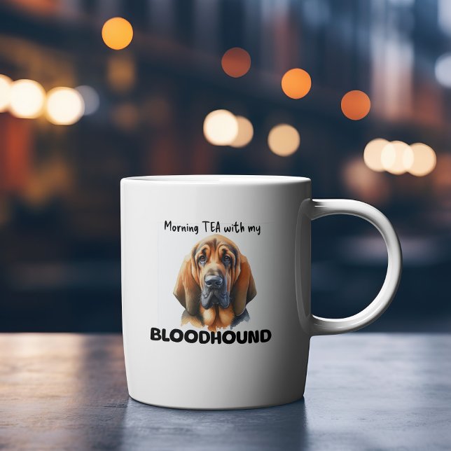 Cute  Browns Morning Tea Bloodhound Mug (Creator Uploaded)