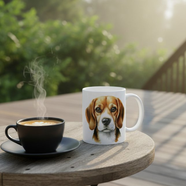 Cute Browns Water Color Beagle  Coffee Mug (Creator Uploaded)