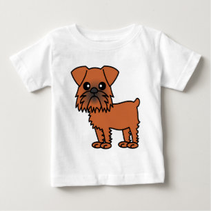 Cute Brussels Griffon Cartoon Baby T-Shirt