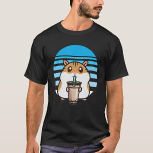 Cute Bubble Tea Hamster Boba Tea Fanatic Hamster T-Shirt