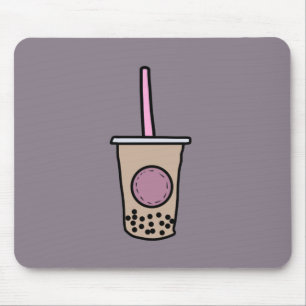 Cute bubble tea mouse pad